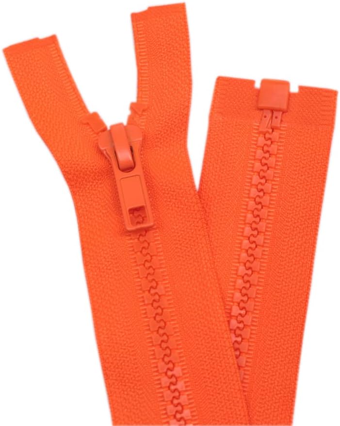 YaHoGa 2PCS #5 29 Inch Separating Jacket Zippers for Sewing Coats Jacket Zipper Black Molded Plastic Zippers Bulk (29" 2pc) FUN GUYS SHOP   FUN GUYS SHOP